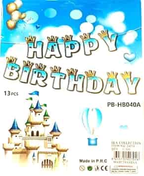 Happy Birthday - Balloon Letters