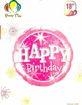 Birthday Big Balloon - Pink