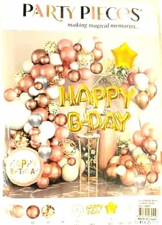 Themed Birthday Party Balloon Set - White