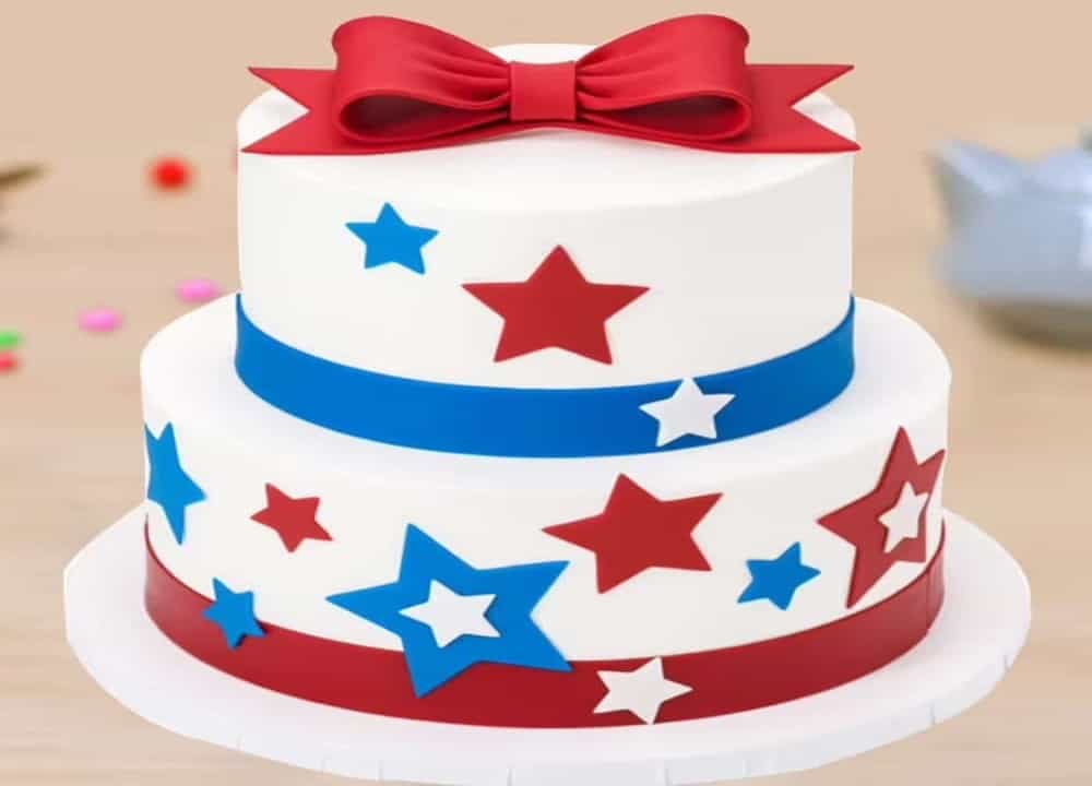 Avengers Starry Captain America Cake