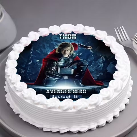 Avengers Thor Print Cake