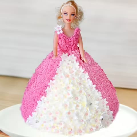 Barbie Pink Doll Cake