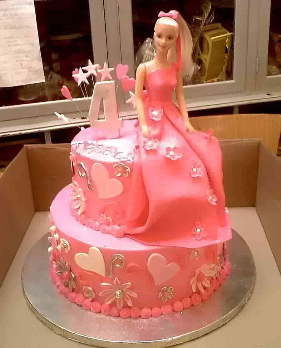 Barbie Doll Multi Tier Birthday Cake