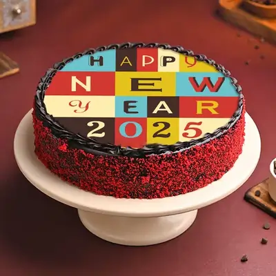 New Year Colorful Cake