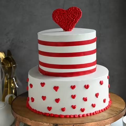 Heart Multi Layer Cake