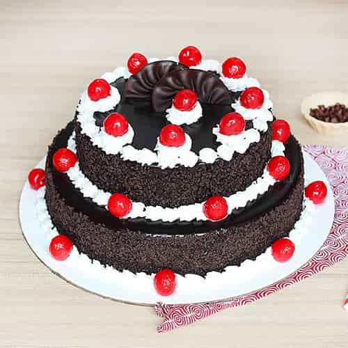 Double Decker Black Forest Cake