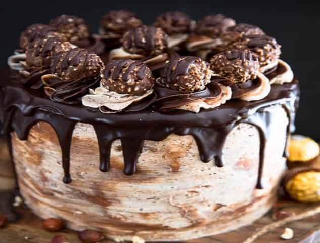Nutella Ferrero Rocher Chocolate Cake