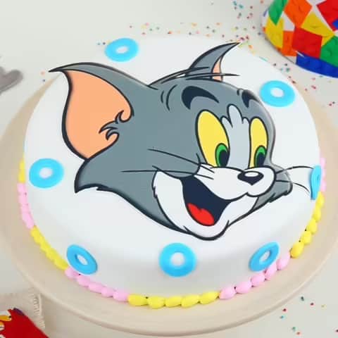 Tom Cartoon Cream Cake
